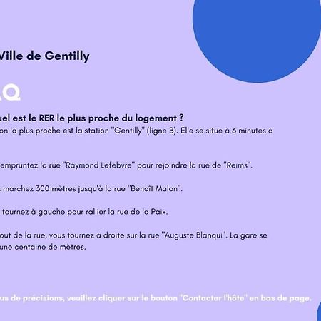 Appartement Cosy Au Calme, Proche De Paris Et Du Rer B ジャンティイ エクステリア 写真